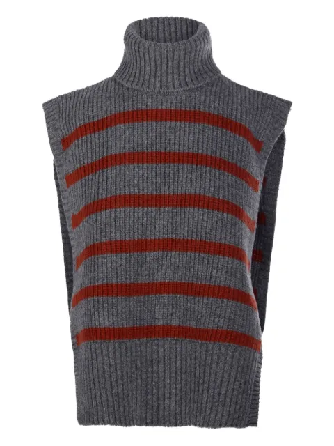 DAVANTINO turtleneck striped sweater