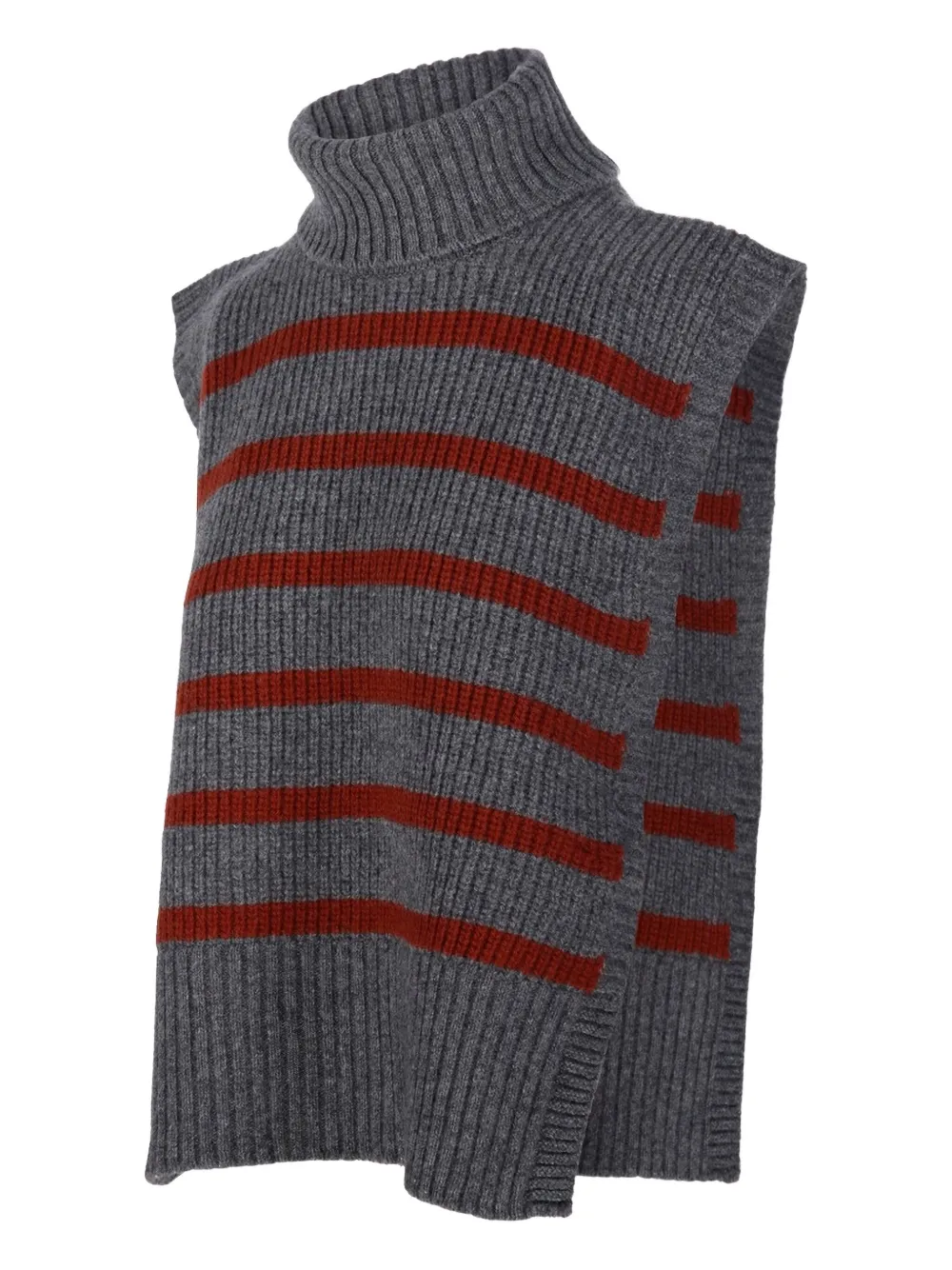 Davantino Turtleneck Striped Sweater In Blue