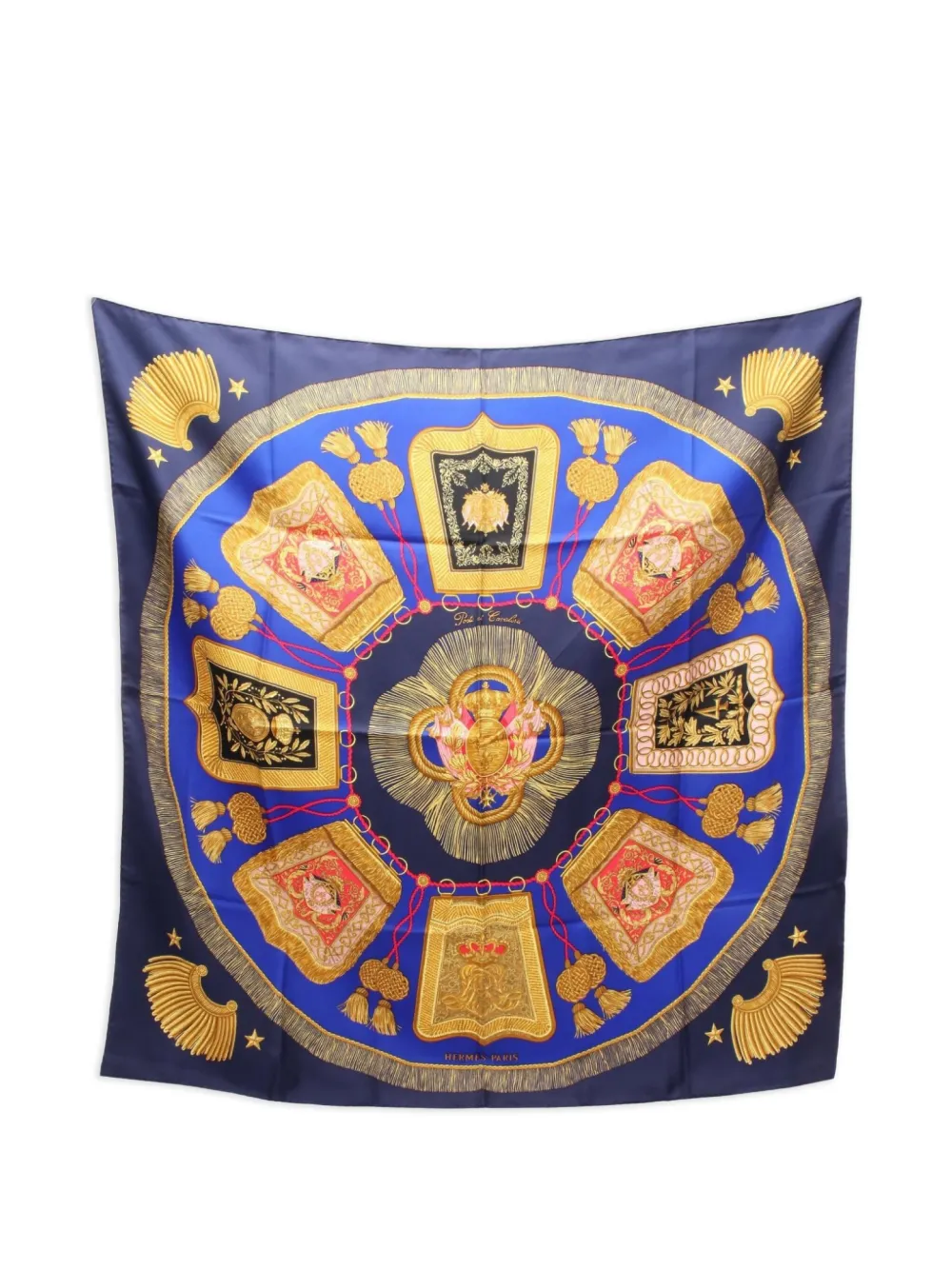Hermès Pre-Owned 2000s Poste et Cavalerie sillk scarf | Blue | Image 1
