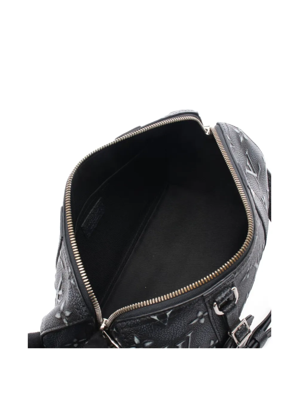 Pre-owned Louis Vuitton 2021 City Keepall Shoulder Bag In Black