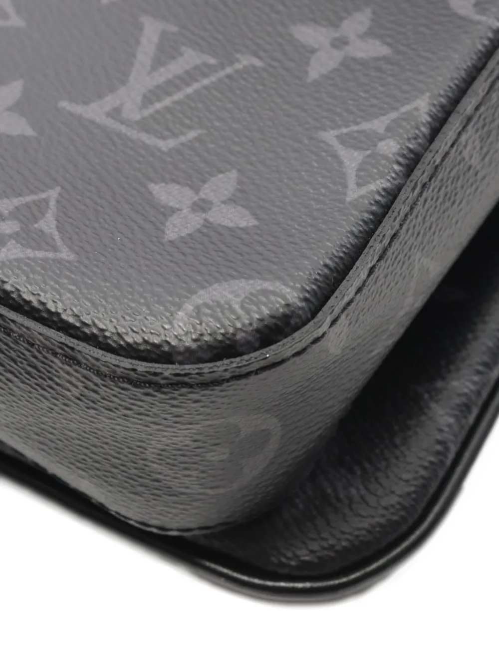 Pre-owned Louis Vuitton 2021 Monogram Eclipse Messenger Bag In Black