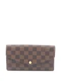 Louis Vuitton Pre-Owned 2019 Sarah Damier Ebène wallet - Brown