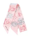 Hermès Pre-Owned 2020s Dress Code silk twilly - Pink