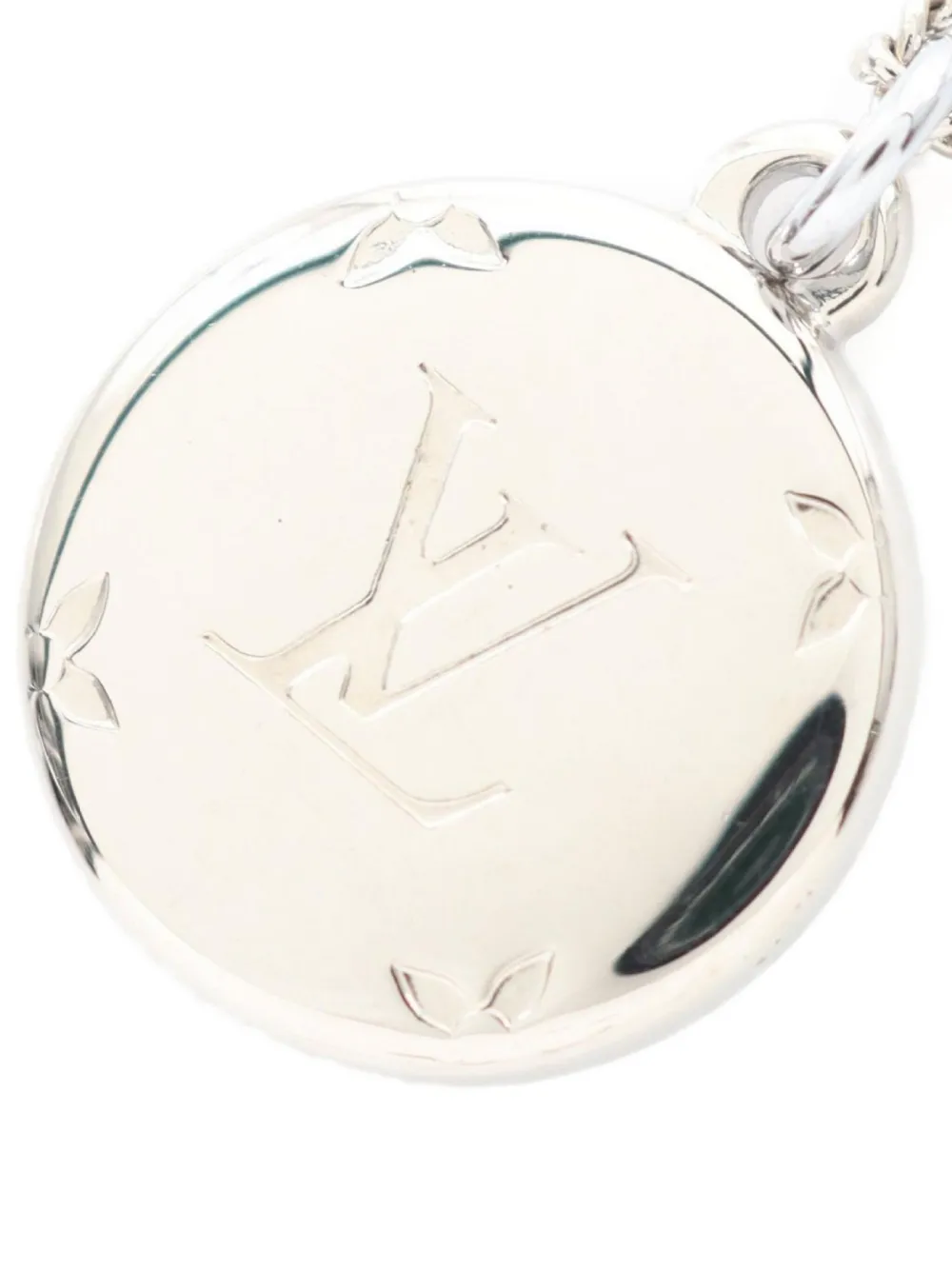 Pre-owned Louis Vuitton 2022 Logo Necklace In Gray