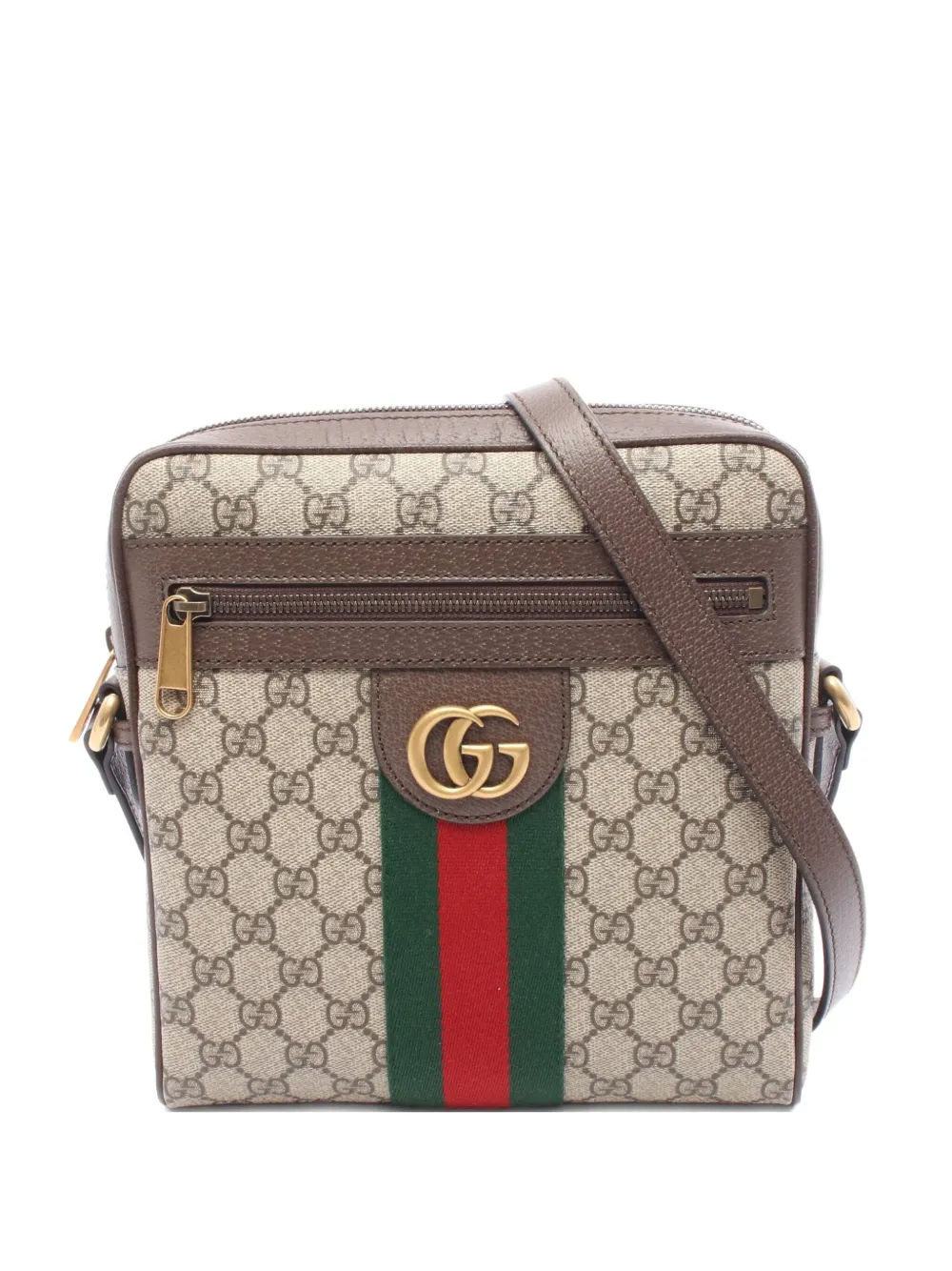 Gucci Pre-Owned 2020s small Ophidia GG messenger bag | Neutrals | Image 1