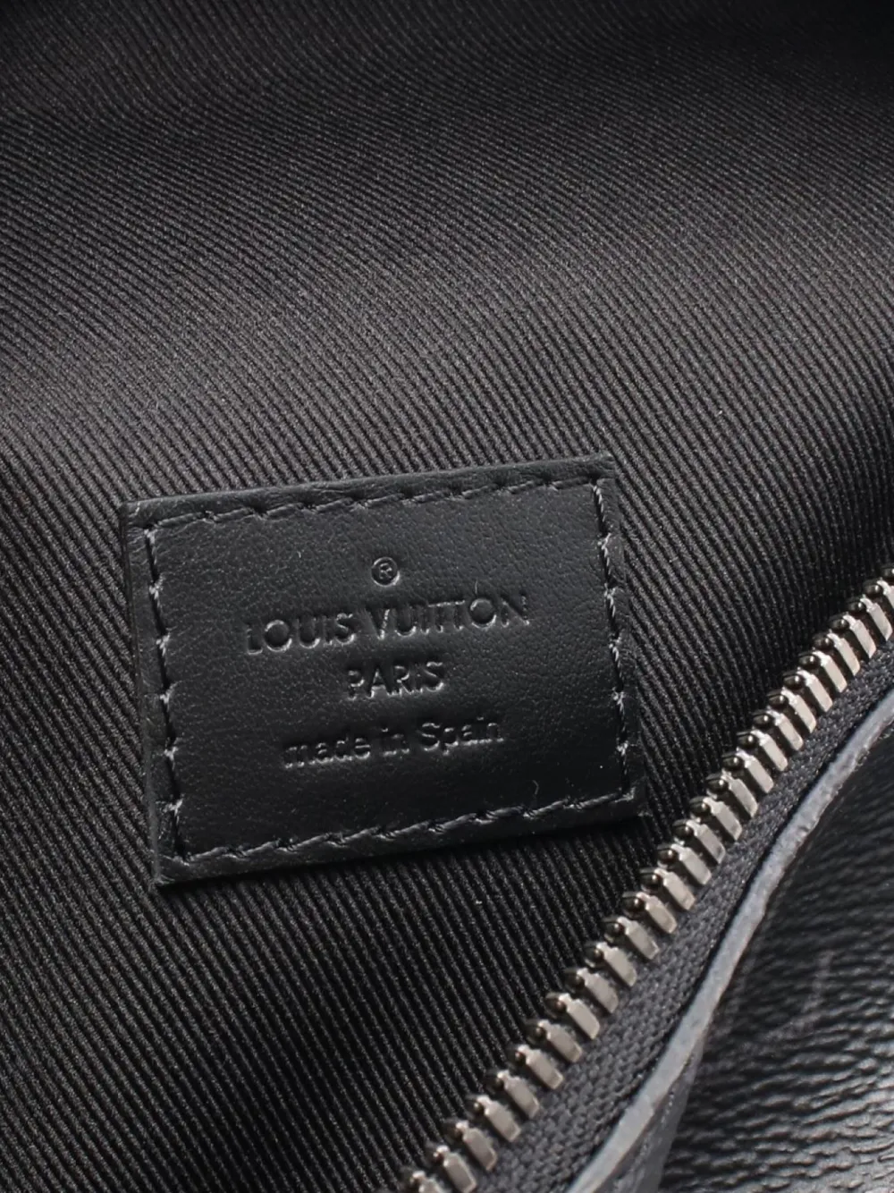 Pre-owned Louis Vuitton 2021 Monogram Eclipse Body Bag In Black
