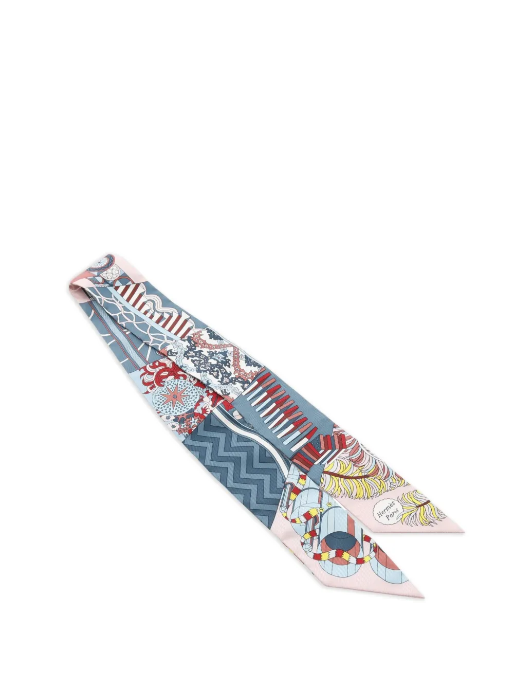 Hermès Pre-Owned 2020s De l'Ombrelle aux Duels Vieux ribbon scarf | Image 2