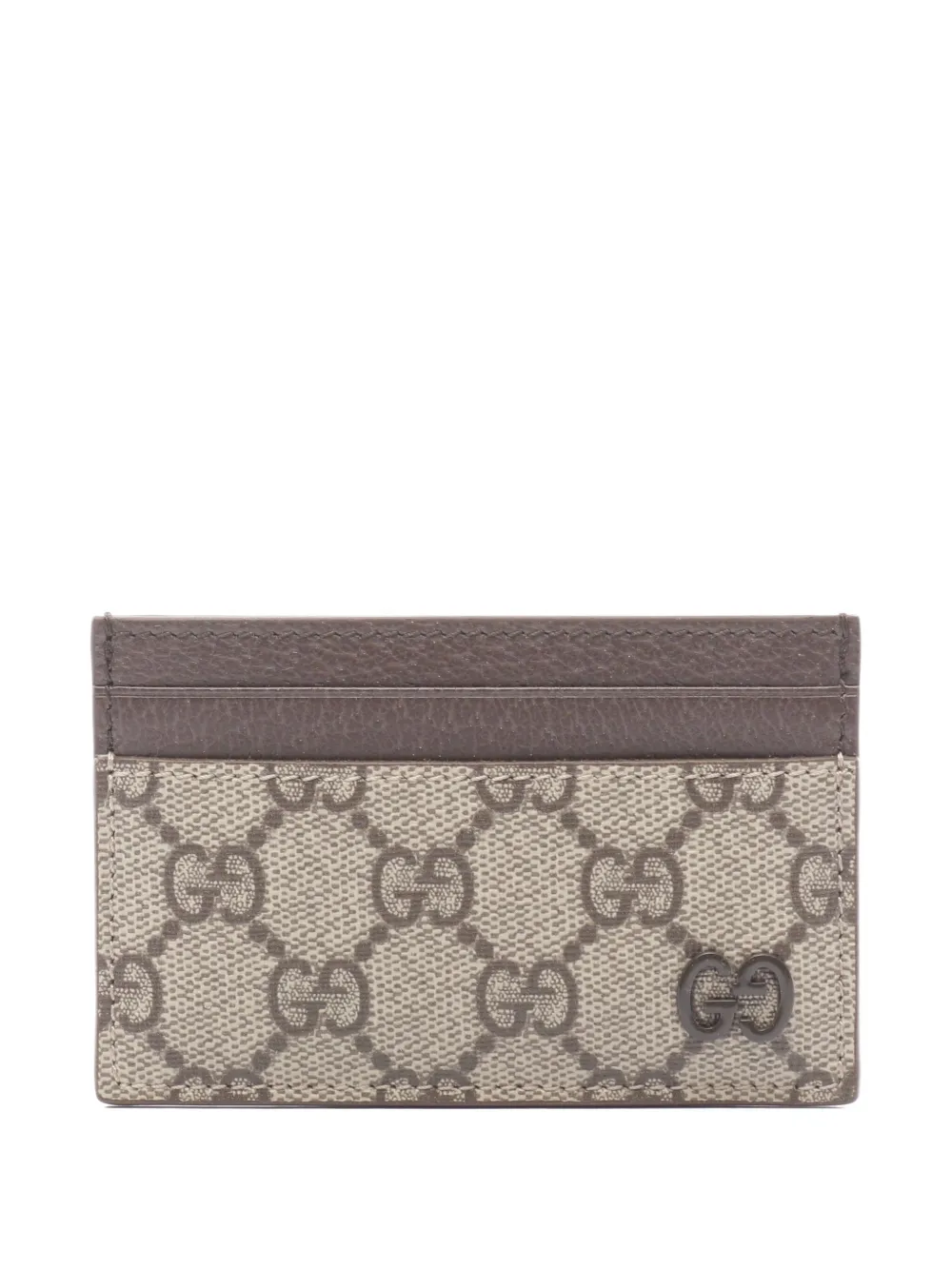 Gucci Pre-Owned 2020s GG Supreme card case | Brown | Image 1