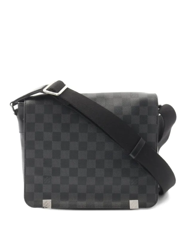 LOUIS VUITTON ブラック Louis Vuitton Black And Monogram Coated Canvas And Calfskin