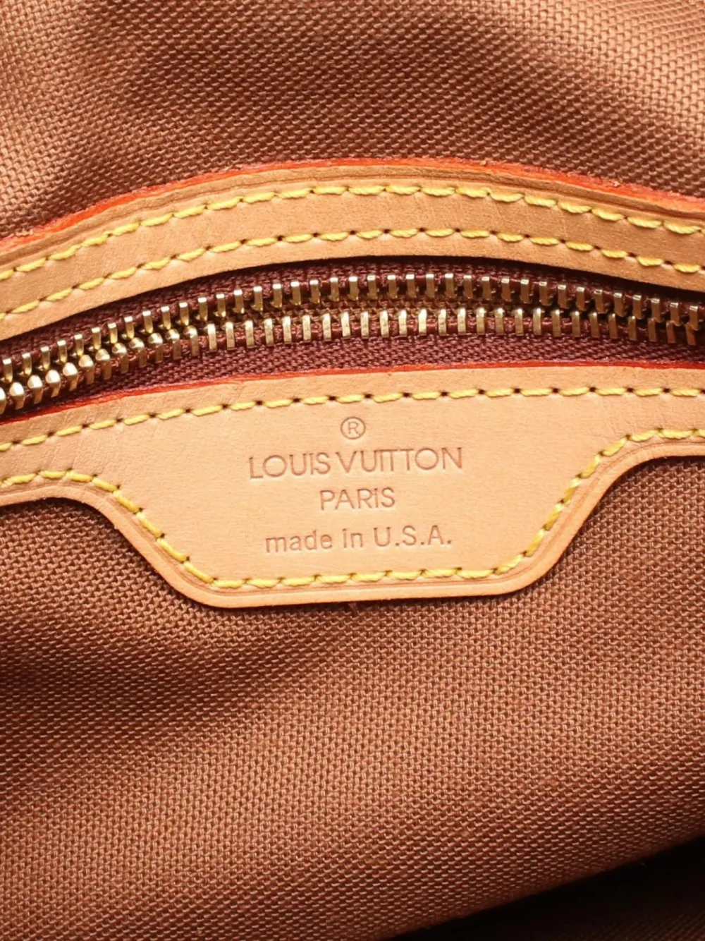 Pre-owned Louis Vuitton 2002 Mini Looping Handbag In Brown