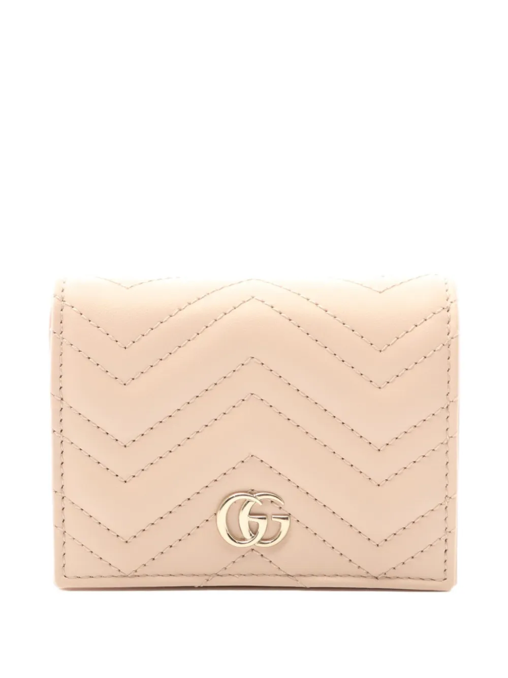 Gucci Pre-Owned 2020s GG Marmont bi-fold wallet | Neutrals | Image 1