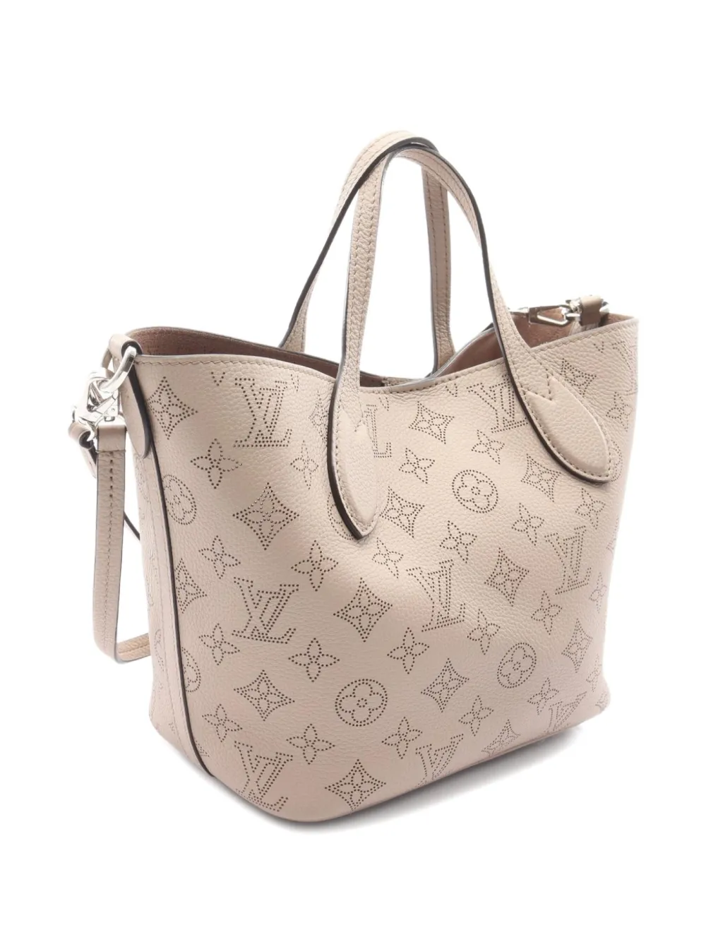 Pre-owned Louis Vuitton 2021 Blossom Pm Mahina Handbag In Neutral