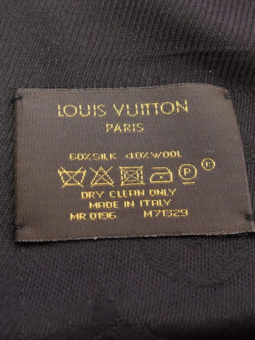 Pre-owned Louis Vuitton 2016 Monogram Shawl In Black