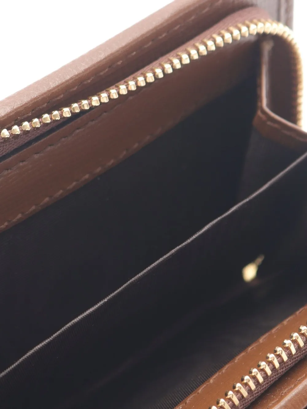 Pre-owned Gucci 2020 Horsebit Gg Supreme Wallet In Brown