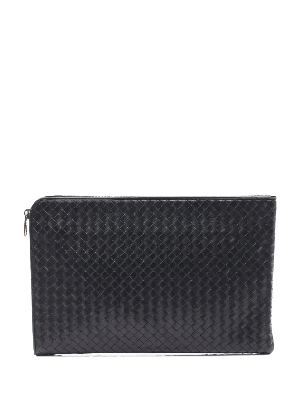 Bottega Veneta Pre-Owned 2000s Intrecciato leather clutch bag | Black | Image 1