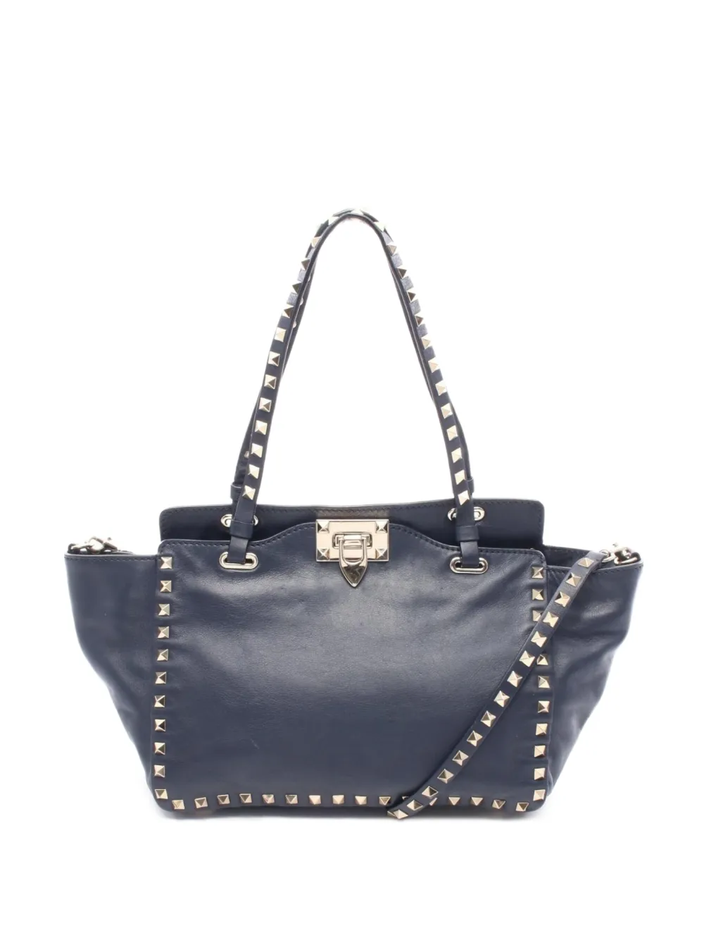 Valentino Garavani Pre-Owned 2000s ロックスタッズ 2way ハンドバッグ - ブルー Valentino Garavani Pre-Owned 2000s ロックスタッズ 2way ハンドバッグ - ブルー