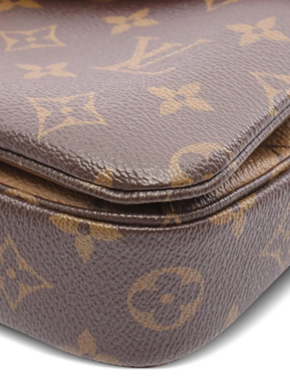 Pre-owned Louis Vuitton 2020 Pochette Metis Mm Handbag In Brown