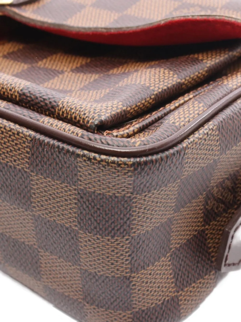 Pre-owned Louis Vuitton 2006 Ravello Gm Damier Ebenè Shoulder Bag In Brown