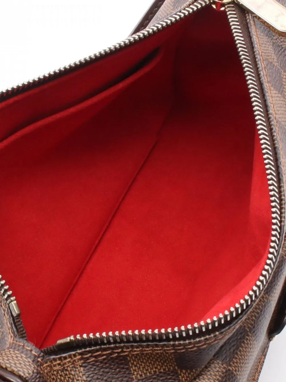 Pre-owned Louis Vuitton 2006 Ravello Gm Damier Ebenè Shoulder Bag In Brown