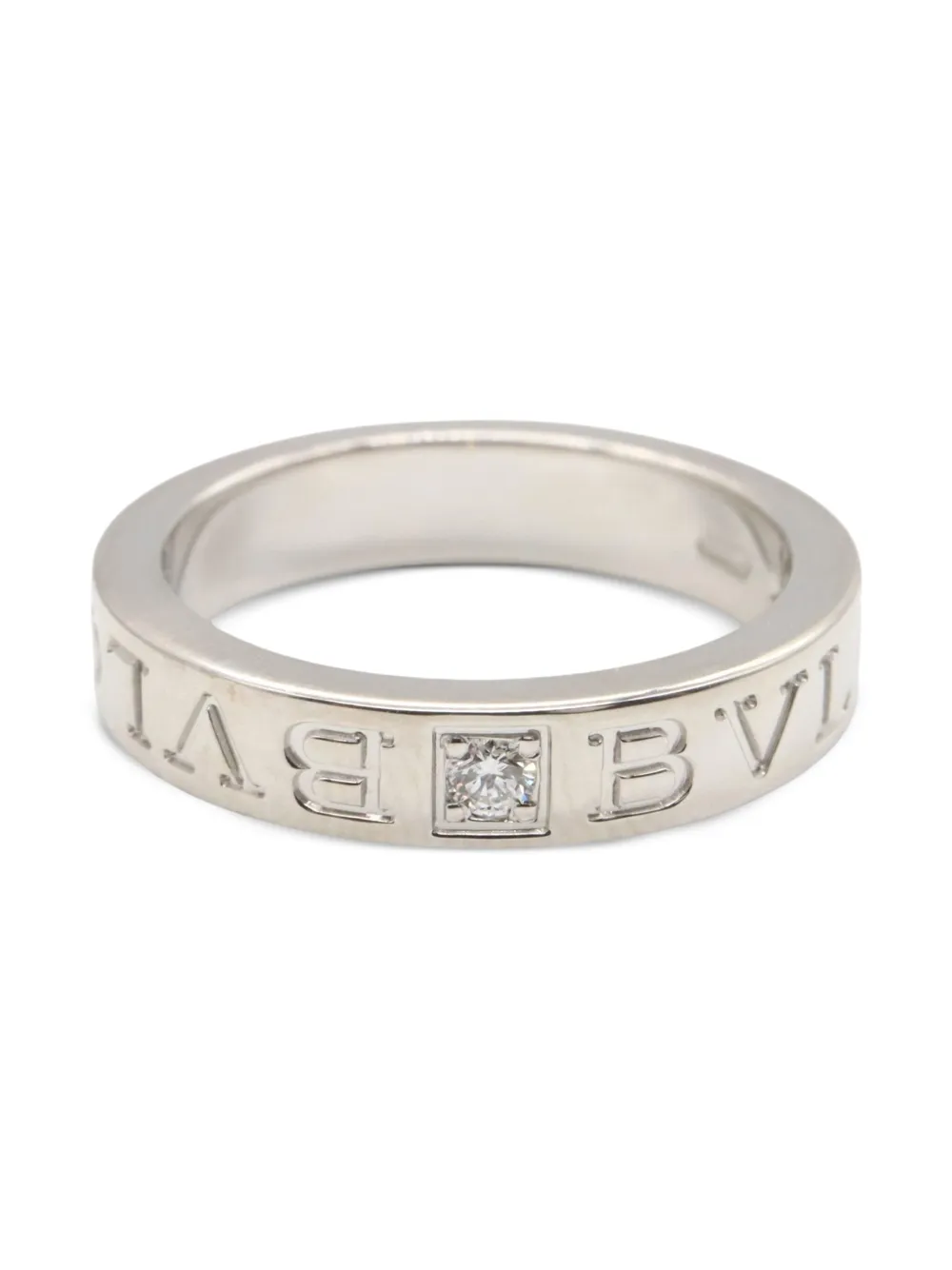 Bvlgari Pre-Owned 10s 18K white gold B-zero1 diamond ring | Silver | Image 1