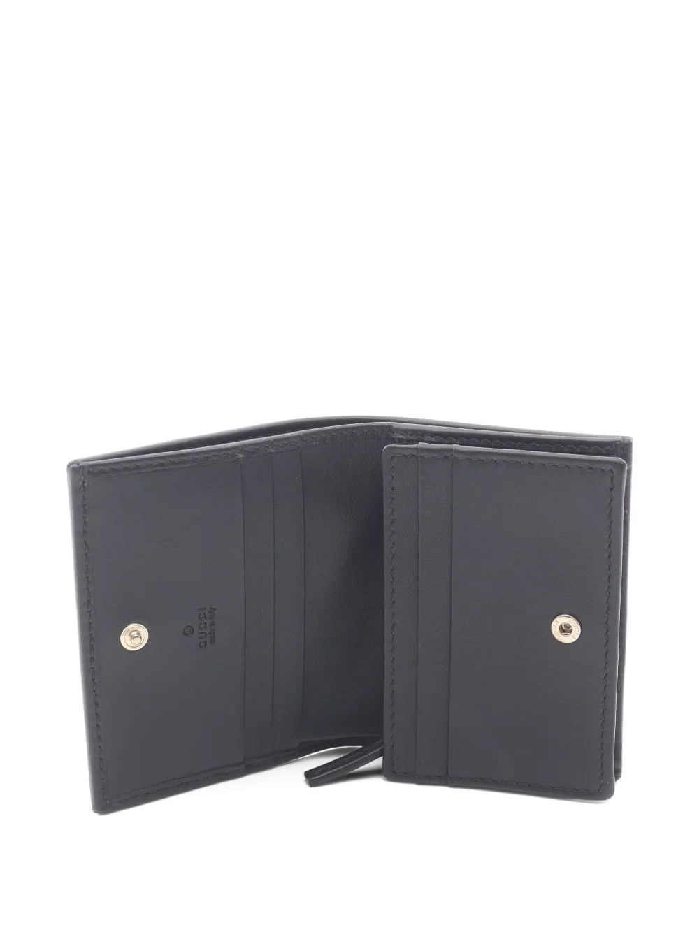 Pre-owned Gucci 2020s Horsebit 1955 Gg Supreme Bi-fold Wallet In Neutral