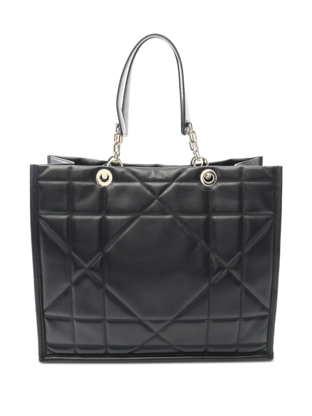 Christian Dior Pre-Owned 2010s キルティング チェーンハンドルバッグ - ブラック Christian Dior Pre-Owned 2010s キルティング チェーンハンドルバッグ - ブラック