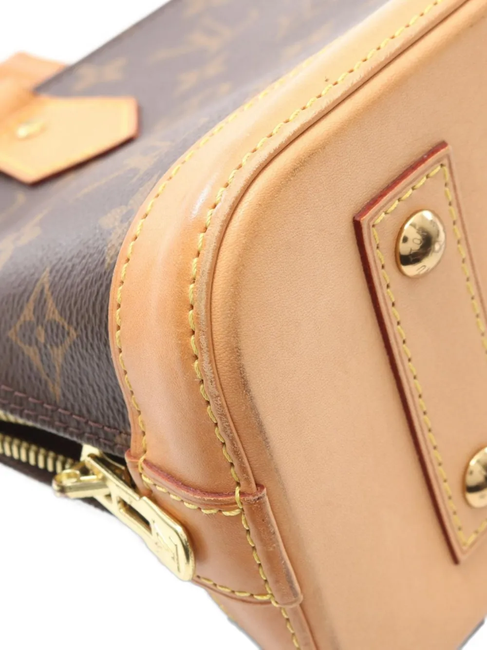 Pre-owned Louis Vuitton 2018 Alma Bb Handbag In Brown