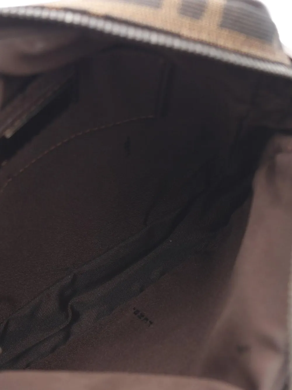 Pre-owned Fendi 2010s Zucca Shoulder Bag In Brown