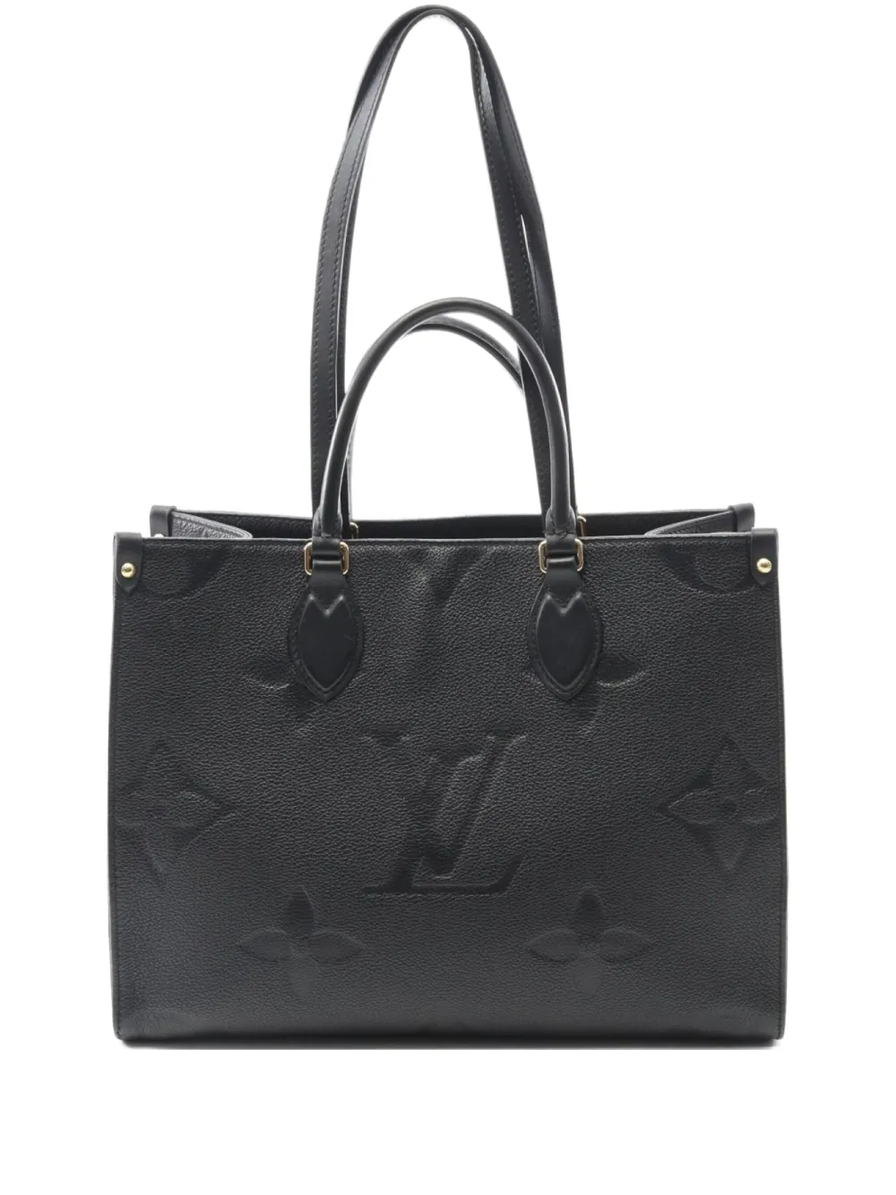 Louis Vuitton Pre-Owned 2021 オンザゴーモノグラム アンプラント ハンドバッグ - ブラック Louis Vuitton Pre-Owned 2021 オンザゴーモノグラム アンプラント ハンドバッグ - ブラック