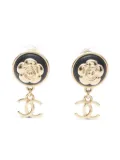 CHANEL Pre-Owned 1986-1988 Camellia earrings - Gold