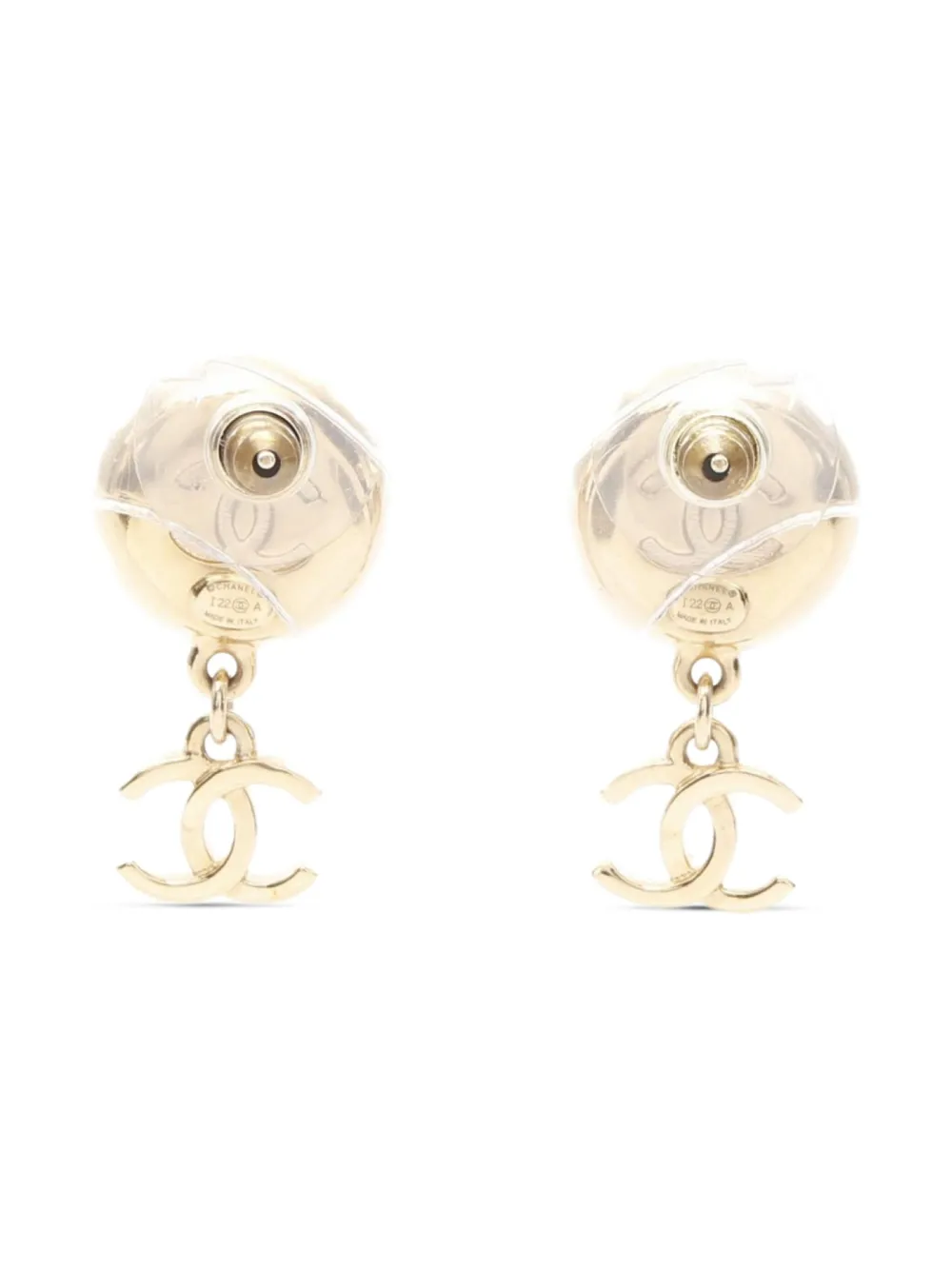 CHANEL Pre-Owned 1986-1988 Camellia earrings | Image 2