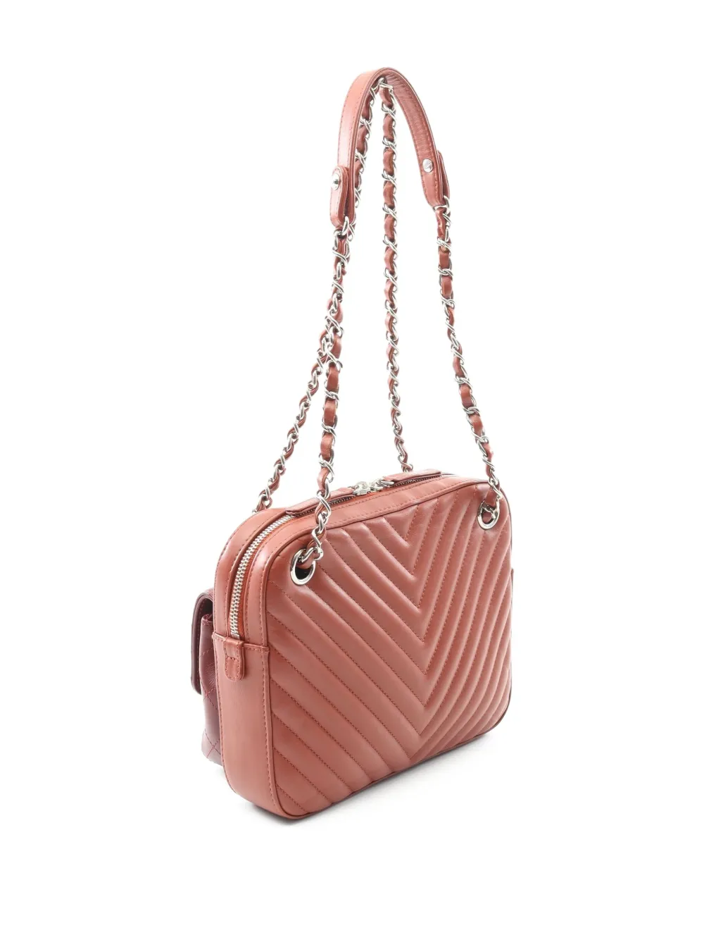 CHANEL Pre-Owned 2018 chevron-quilted chain shoulder bag | Pre-Owned | Image 2