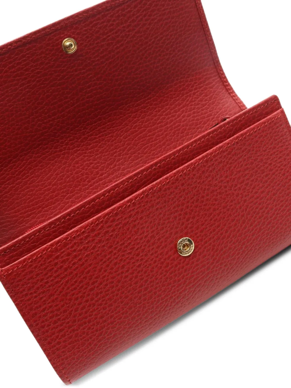 Pre-owned Gucci 2010s Gg Marmont Wallet In Red