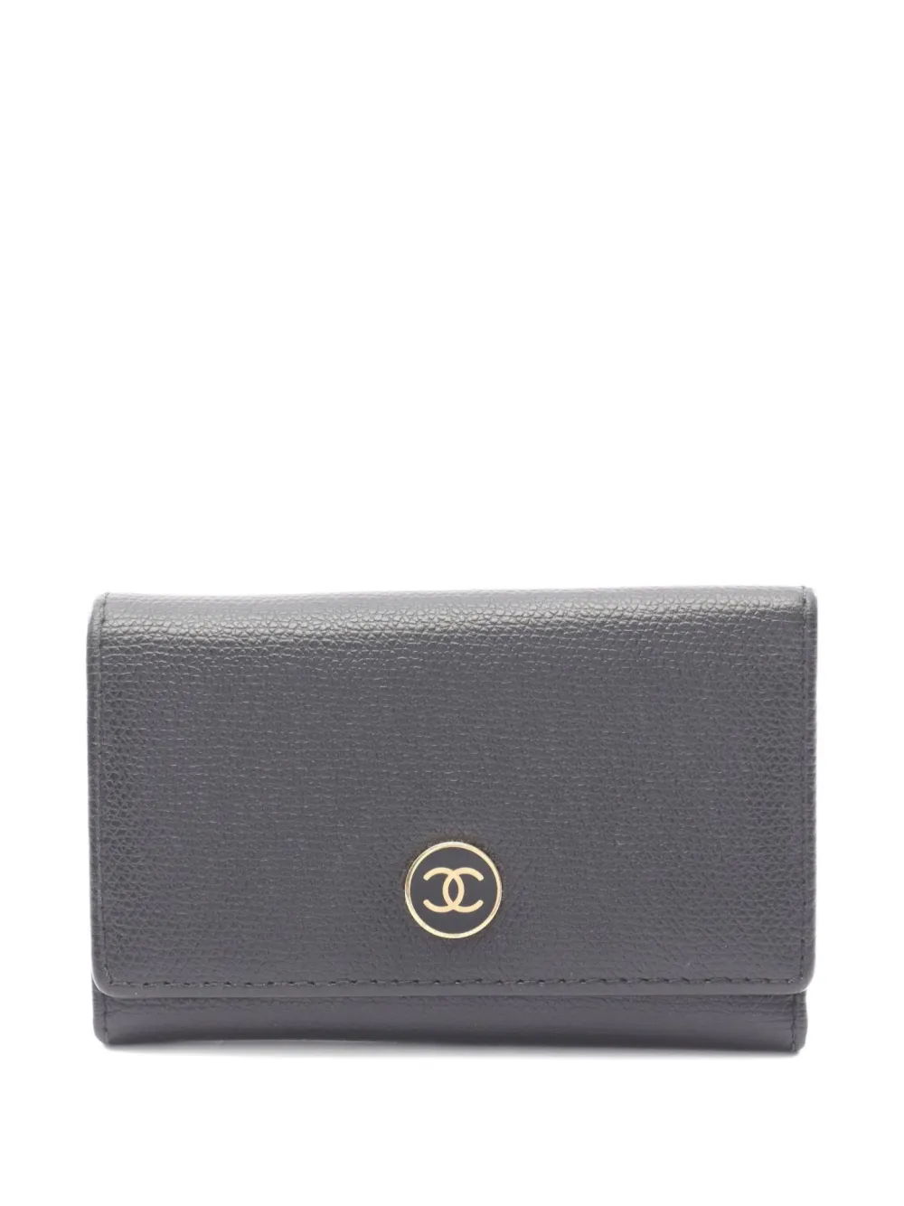 CHANEL Pre-Owned 2003-2004 Coco Mark 6 wallet | Black | Image 1