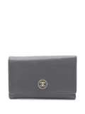 CHANEL Pre-Owned 2003-2004 Coco Mark 6 wallet - Black