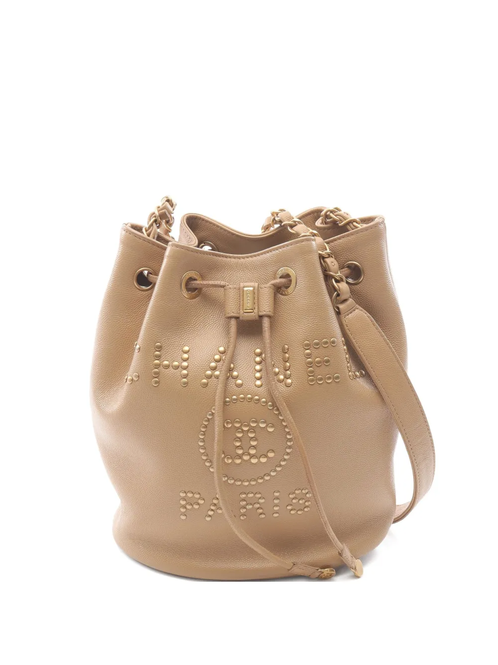 CHANEL Pre-Owned 2019 Deauville bucket bag | Neutrals | Image 1