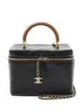 CHANEL Pre-Owned 2018-2019 Vanity two-way handbag - Black