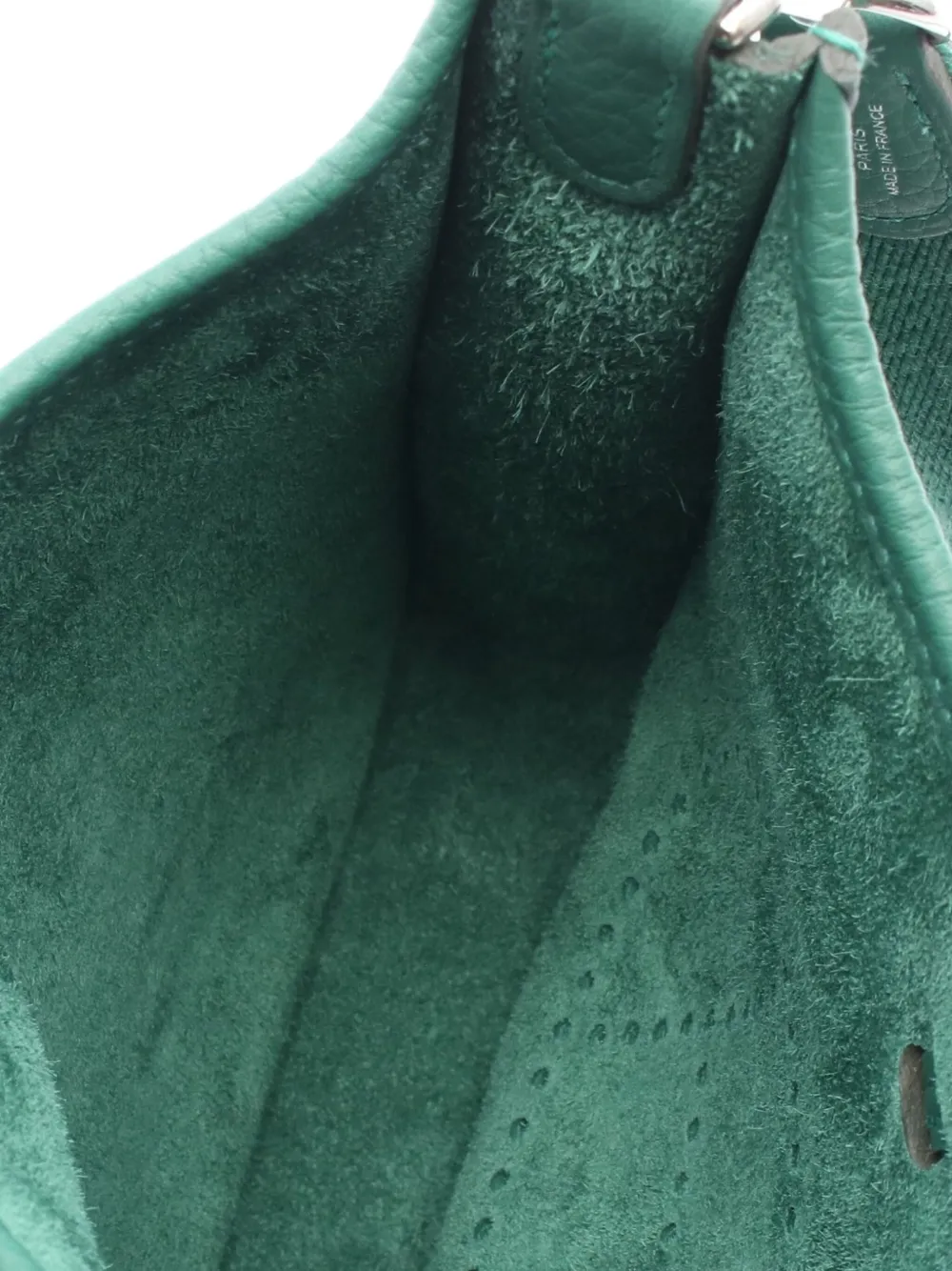 Pre-owned Hermes 2024 Evelyn Tpm Crossbody Bag In Green