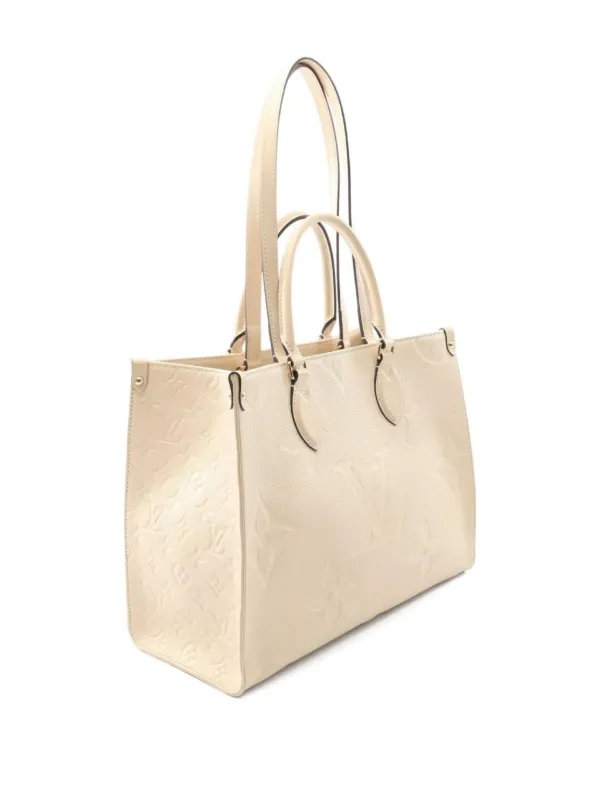 Louis Vuitton Pre-Owned 2021 On-The-Go MM Tote Bag Neutrals