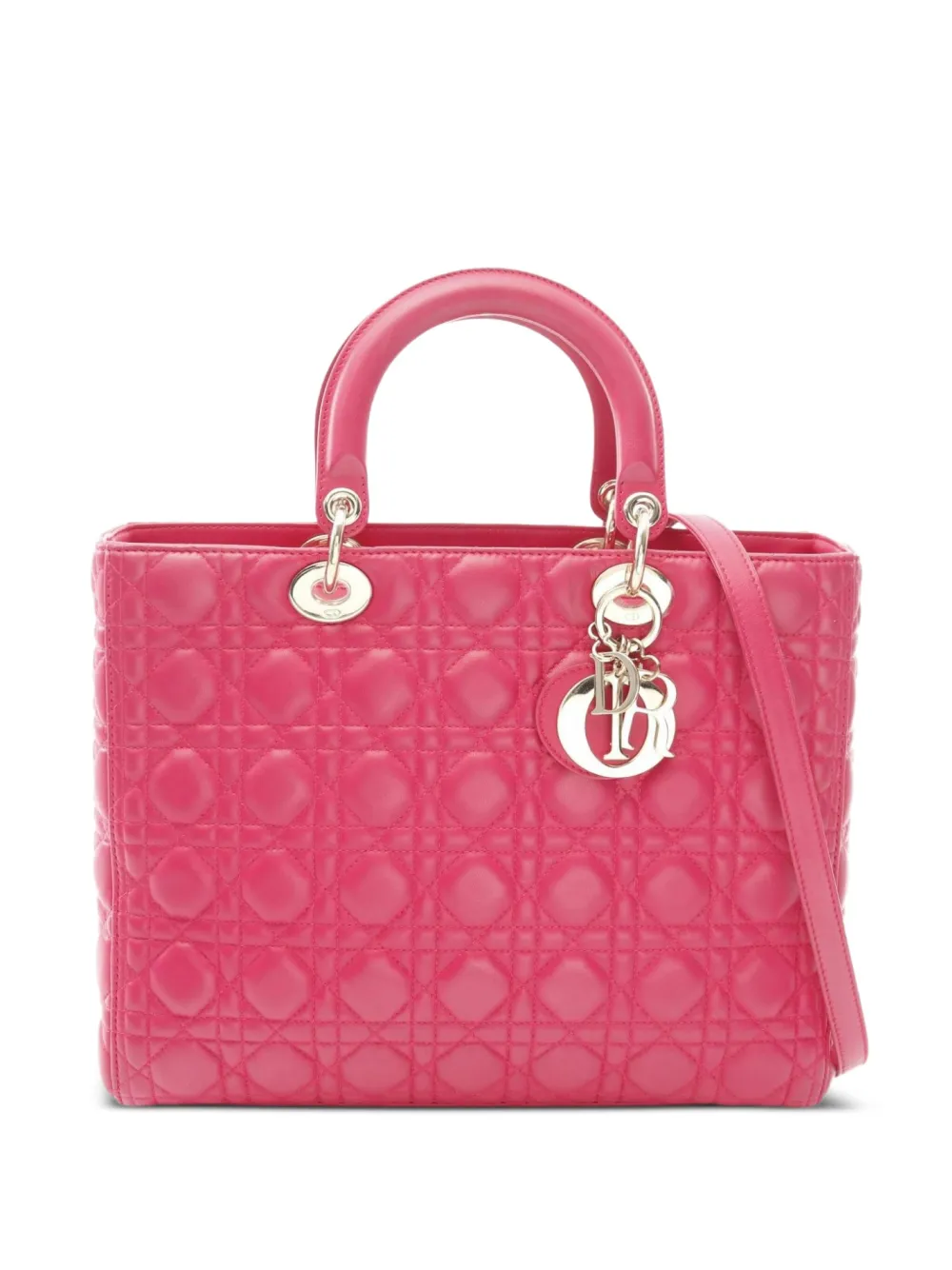 Christian Dior Pre-Owned 2010s quilted leather handbag | Pink | Image 1