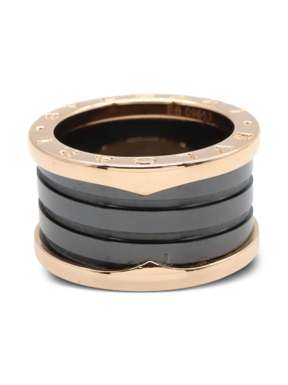 Bvlgari Pre-Owned 10s 18K rose gold B-zero1 B ring | Women | Image 2