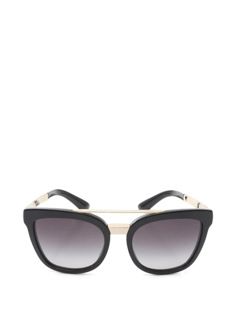Dolce & Gabbana Pre-Owned 2010s gold-detail square sunglasses | Black | Image 1