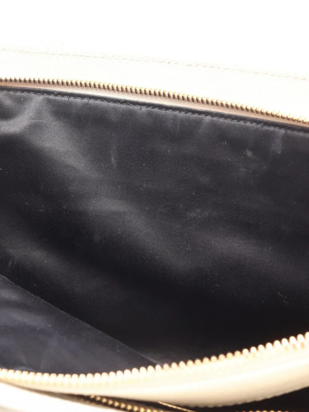 Pre-owned Miu Miu 2000s Madras Leather Handbag In White