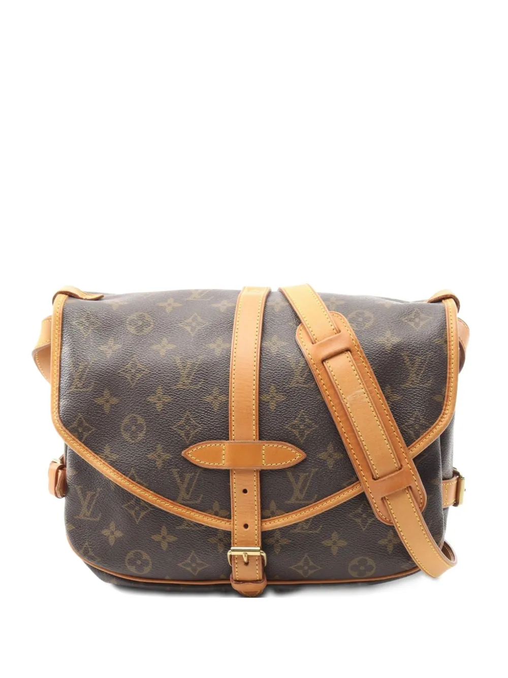Louis Vuitton Pre-Owned 2001 monogram Saumur shoulder bag - Marrone