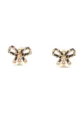 CHANEL Pre-Owned 1986-1988 Coco-mark ribbon earrings - Gold