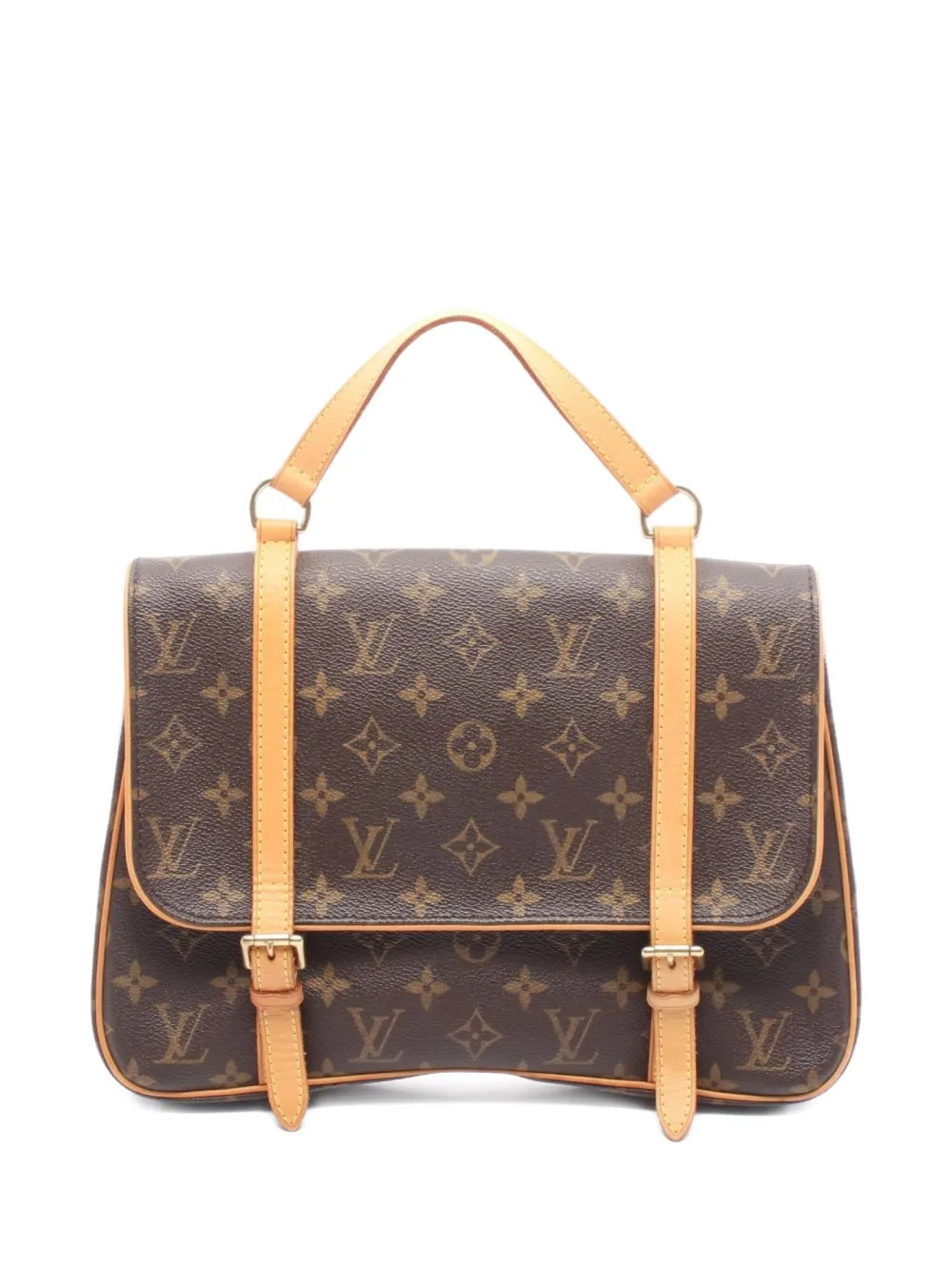 Pre-owned Louis Vuitton 2005 Monogram Canvas Backpack In Brown