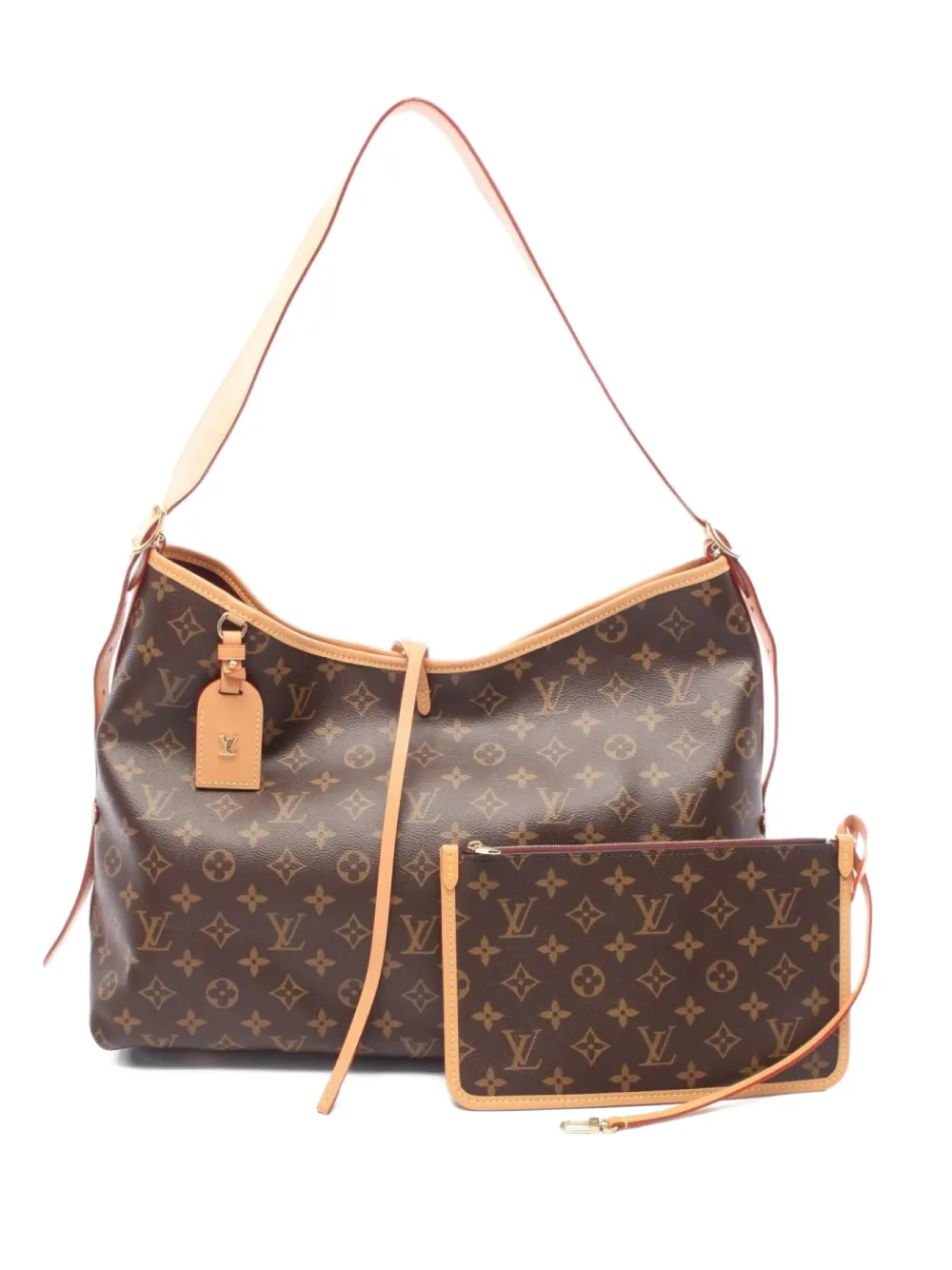 Louis Vuitton Pre-Owned 2021 CarryAll Monogram shoulder bag - Braun