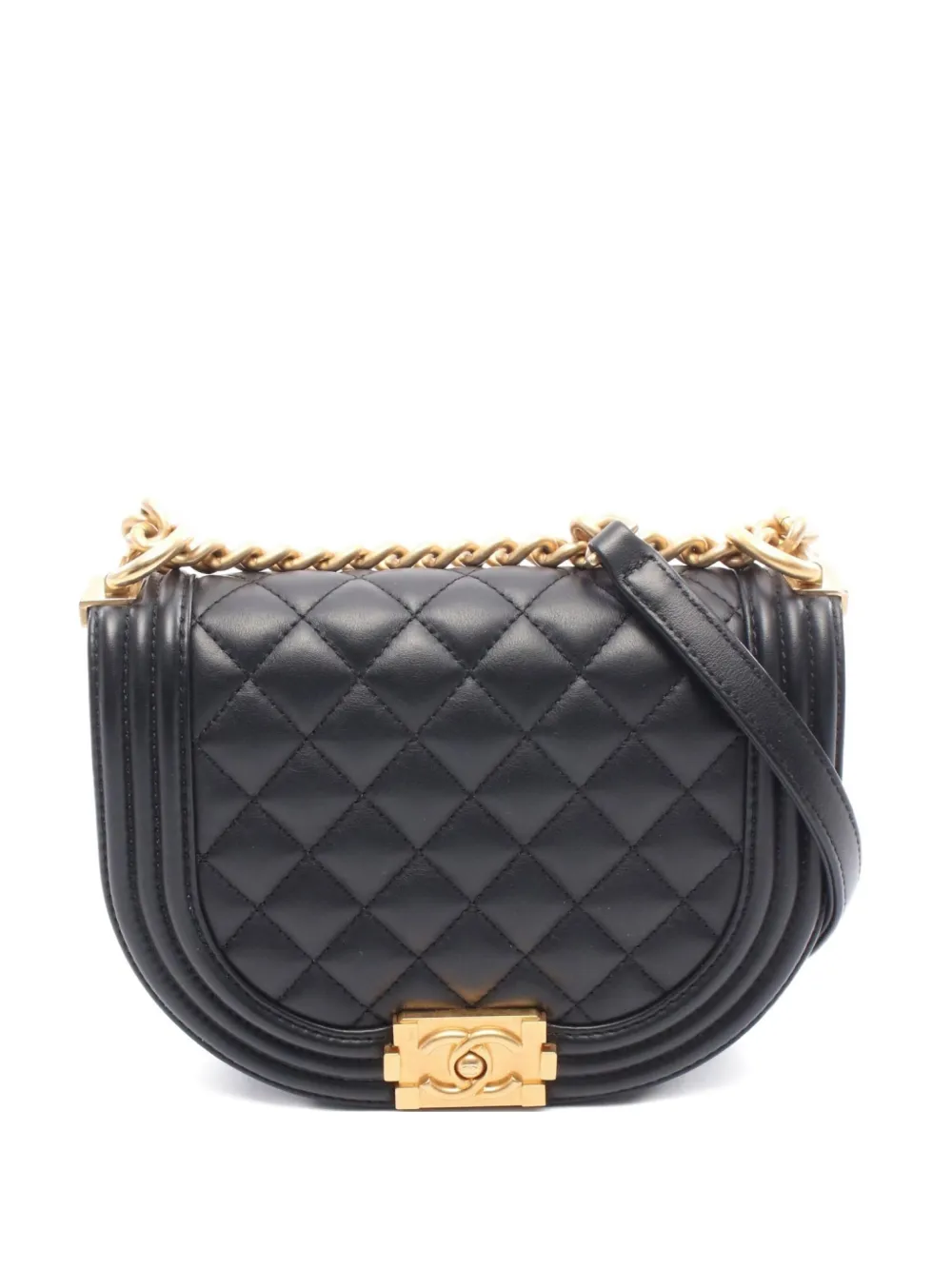 CHANEL Pre-Owned 2021s キルティング ショルダーバッグ - ブラック CHANEL Pre-Owned 2021s キルティング ショルダーバッグ - ブラック