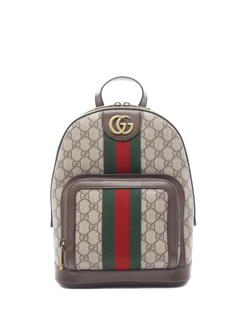 Pre-owned Gucci 2020s Ophidia Gg Supreme Backpack In Brown