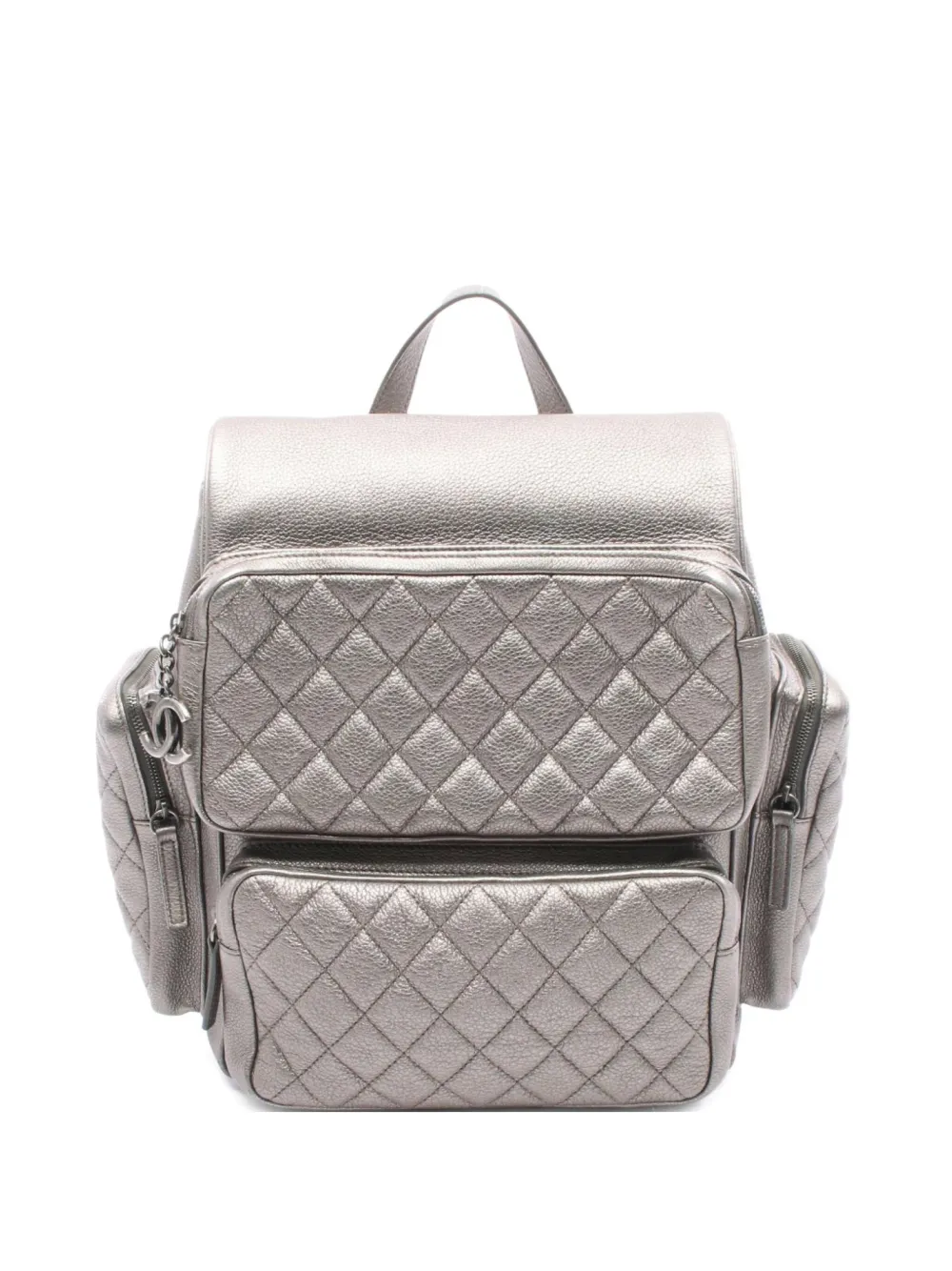 CHANEL Pre-Owned 2016-2017 matelassé rucksack backpack - Grigio